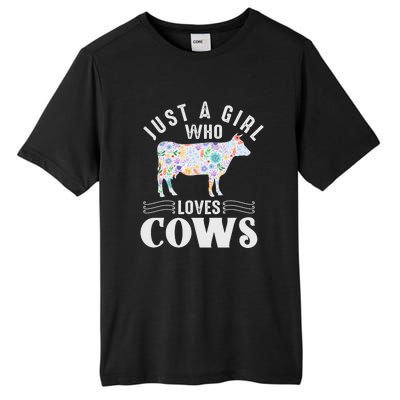 Just A Girl Who Loves Cows Tall Fusion ChromaSoft Performance T-Shirt