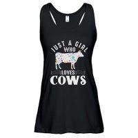 Just A Girl Who Loves Cows Ladies Essential Flowy Tank