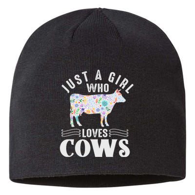 Just A Girl Who Loves Cows Sustainable Beanie