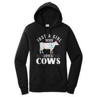 Just A Girl Who Loves Cows Women's Pullover Hoodie