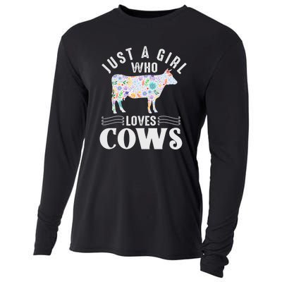 Just A Girl Who Loves Cows Cooling Performance Long Sleeve Crew