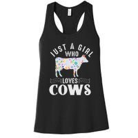 Just A Girl Who Loves Cows Women's Racerback Tank