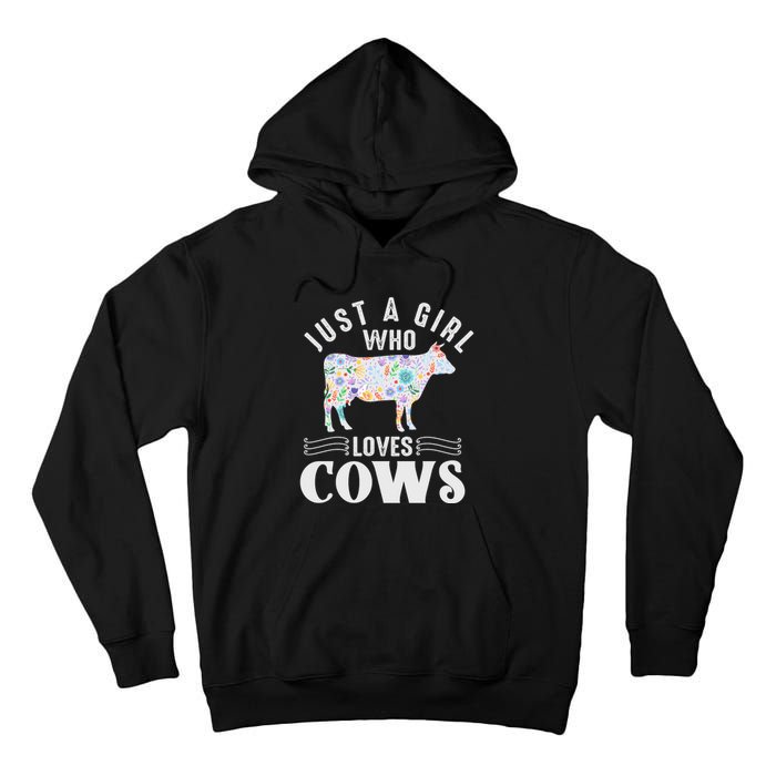 Just A Girl Who Loves Cows Tall Hoodie