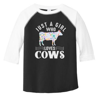 Just A Girl Who Loves Cows Toddler Fine Jersey T-Shirt