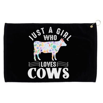 Just A Girl Who Loves Cows Grommeted Golf Towel