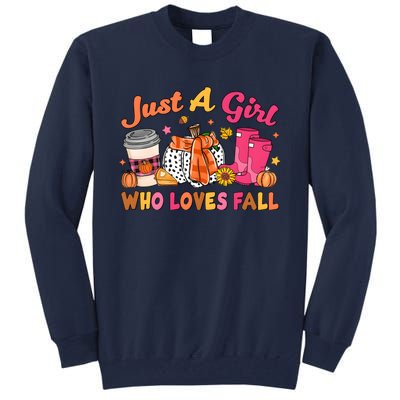 Just A Girl Who Loves Fall Tall Sweatshirt