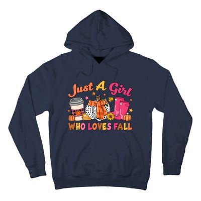 Just A Girl Who Loves Fall Tall Hoodie