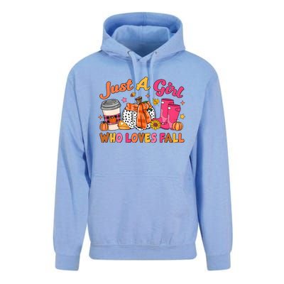 Just A Girl Who Loves Fall Unisex Surf Hoodie