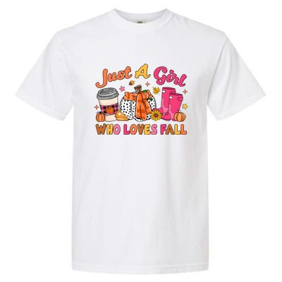 Just A Girl Who Loves Fall Garment-Dyed Heavyweight T-Shirt