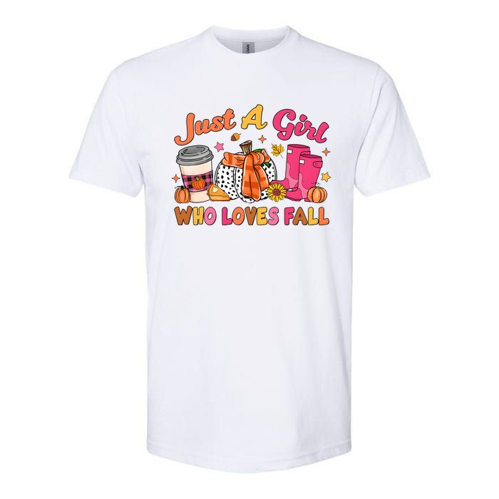 Just A Girl Who Loves Fall Softstyle CVC T-Shirt