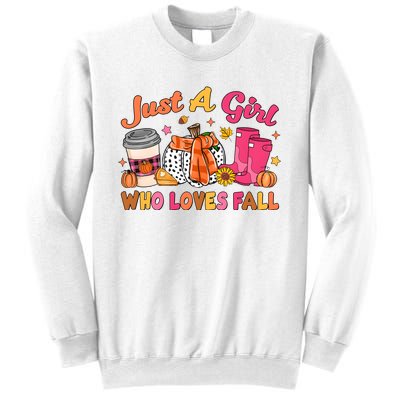 Just A Girl Who Loves Fall Sweatshirt