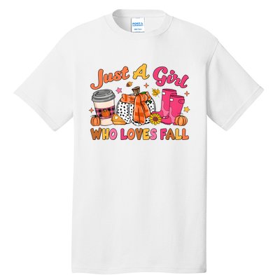 Just A Girl Who Loves Fall Tall T-Shirt