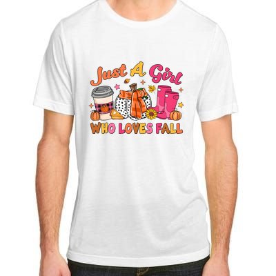 Just A Girl Who Loves Fall Adult ChromaSoft Performance T-Shirt