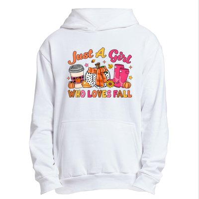 Just A Girl Who Loves Fall Urban Pullover Hoodie