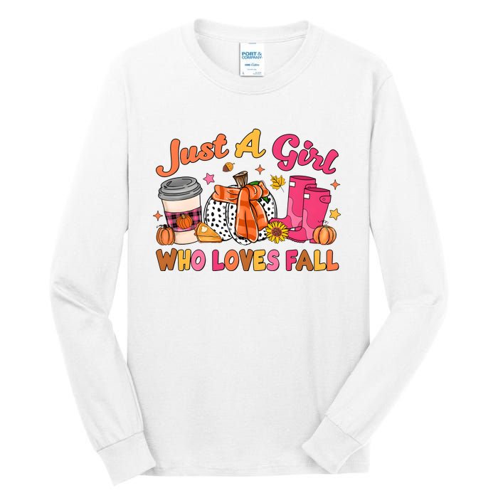 Just A Girl Who Loves Fall Tall Long Sleeve T-Shirt