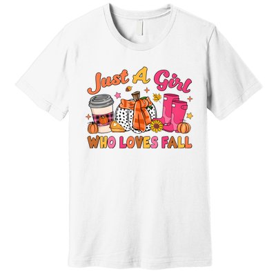 Just A Girl Who Loves Fall Premium T-Shirt