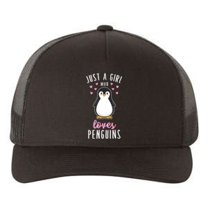 Just A Girl Who Loves Penguins T Shirt Cute Nature Toddlers Yupoong Adult 5-Panel Trucker Hat