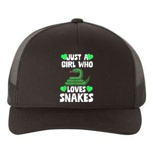 Just A Girl Who Loves Snakes Snake Lover Gift Yupoong Adult 5-Panel Trucker Hat