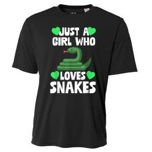 Just A Girl Who Loves Snakes Snake Lover Gift Cooling Performance Crew T-Shirt