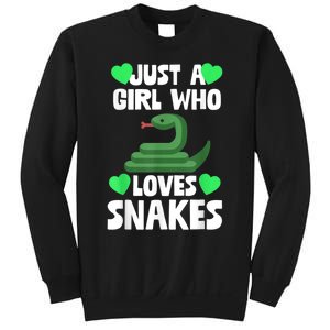 Just A Girl Who Loves Snakes Snake Lover Gift Sweatshirt