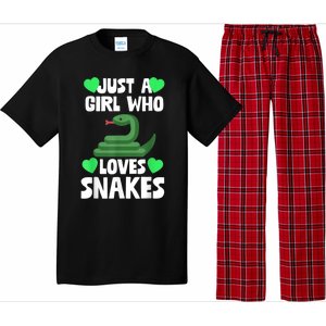 Just A Girl Who Loves Snakes Snake Lover Gift Pajama Set