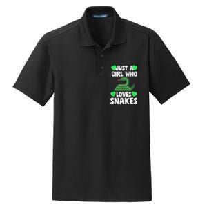 Just A Girl Who Loves Snakes Snake Lover Gift Dry Zone Grid Polo