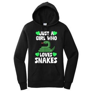 Just A Girl Who Loves Snakes Snake Lover Gift Women's Pullover Hoodie