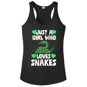 Just A Girl Who Loves Snakes Snake Lover Gift Ladies PosiCharge Competitor Racerback Tank