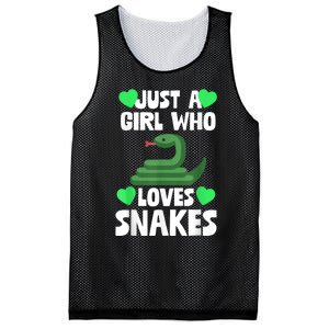 Just A Girl Who Loves Snakes Snake Lover Gift Mesh Reversible Basketball Jersey Tank