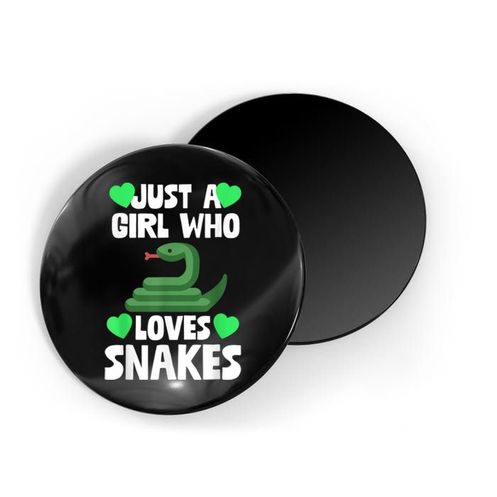 Just A Girl Who Loves Snakes Snake Lover Gift Magnet