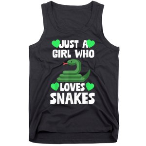 Just A Girl Who Loves Snakes Snake Lover Gift Tank Top