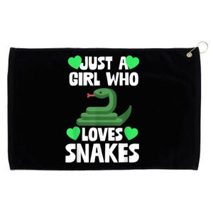 Just A Girl Who Loves Snakes Snake Lover Gift Grommeted Golf Towel