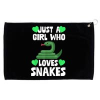 Just A Girl Who Loves Snakes Snake Lover Gift Grommeted Golf Towel