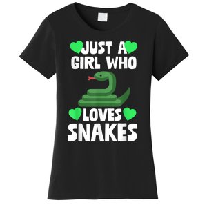 Just A Girl Who Loves Snakes Snake Lover Gift Women's T-Shirt