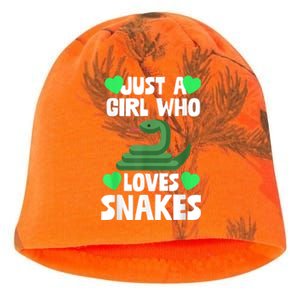 Just A Girl Who Loves Snakes Snake Lover Gift Kati - Camo Knit Beanie