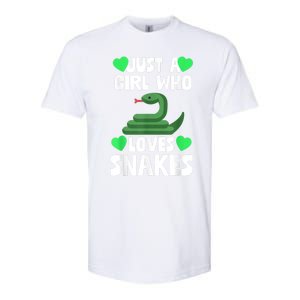 Just A Girl Who Loves Snakes Snake Lover Gift Softstyle CVC T-Shirt