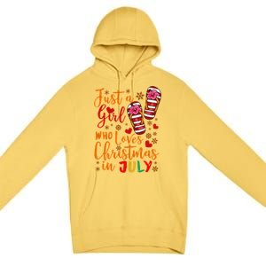 Just A Girl Who Loves Christmas In July Premium Pullover Hoodie