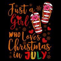 Just A Girl Who Loves Christmas In July Backpack