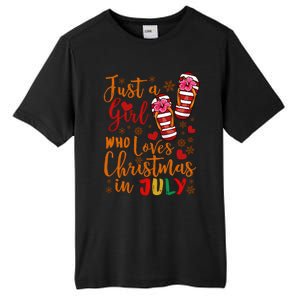 Just A Girl Who Loves Christmas In July Tall Fusion ChromaSoft Performance T-Shirt