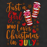 Just A Girl Who Loves Christmas In July 11oz C Handle Ceramic Mug