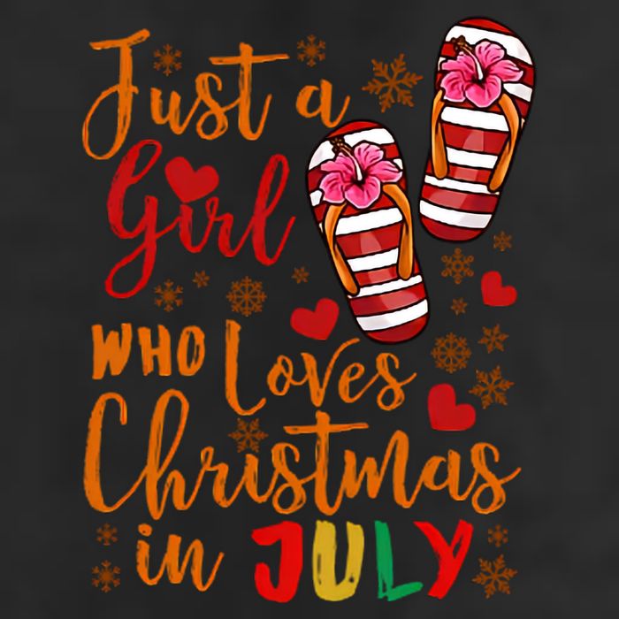 Just A Girl Who Loves Christmas In July 11oz C Handle Ceramic Mug