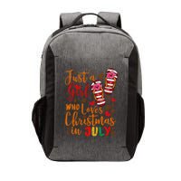 Just A Girl Who Loves Christmas In July Vector Backpack