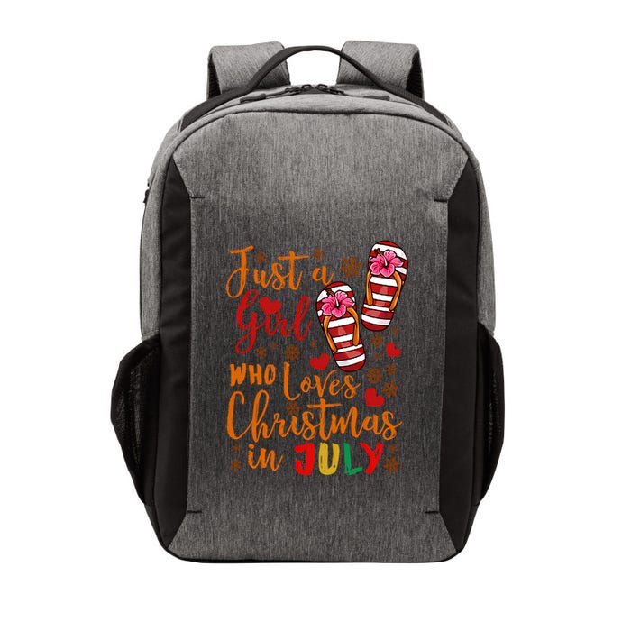 Just A Girl Who Loves Christmas In July Vector Backpack