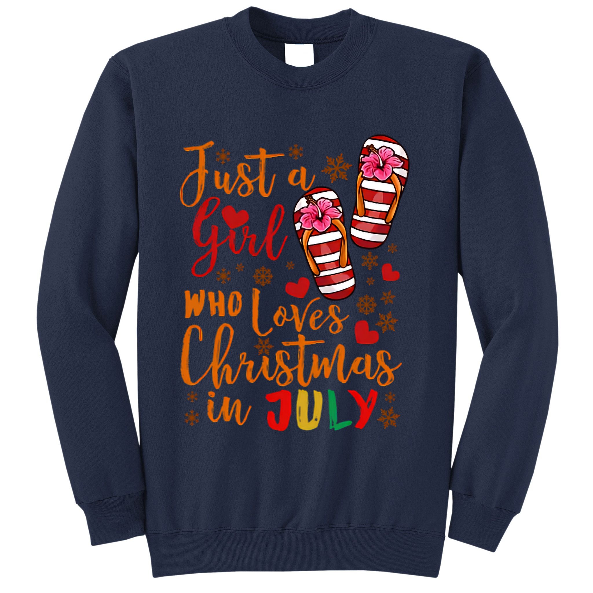 Just A Girl Who Loves Christmas In July Sweatshirt