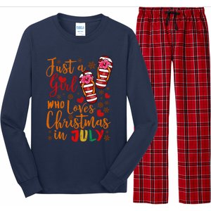 Just A Girl Who Loves Christmas In July Long Sleeve Pajama Set