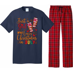 Just A Girl Who Loves Christmas In July Pajama Set