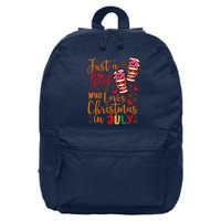 Just A Girl Who Loves Christmas In July 16 in Basic Backpack
