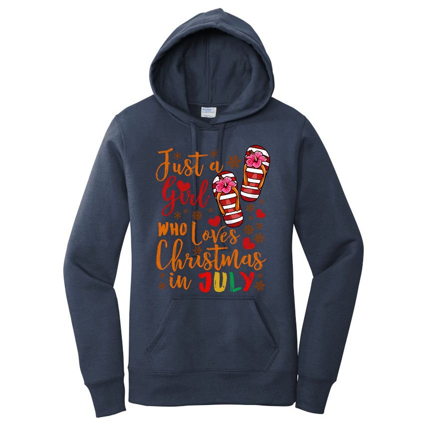 Just A Girl Who Loves Christmas In July Women's Pullover Hoodie