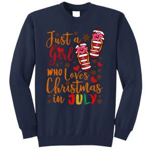 Just A Girl Who Loves Christmas In July Tall Sweatshirt