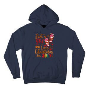 Just A Girl Who Loves Christmas In July Tall Hoodie